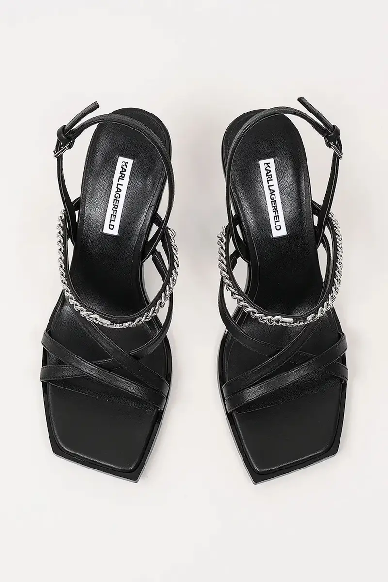 sandali in pelle KARMEL donna colore nero KL33625 miniatura 4