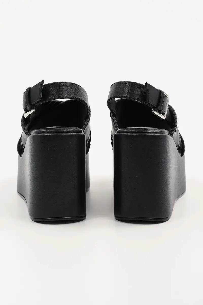 sandali in pelle WENDY colore nero KL33372 miniatura 3