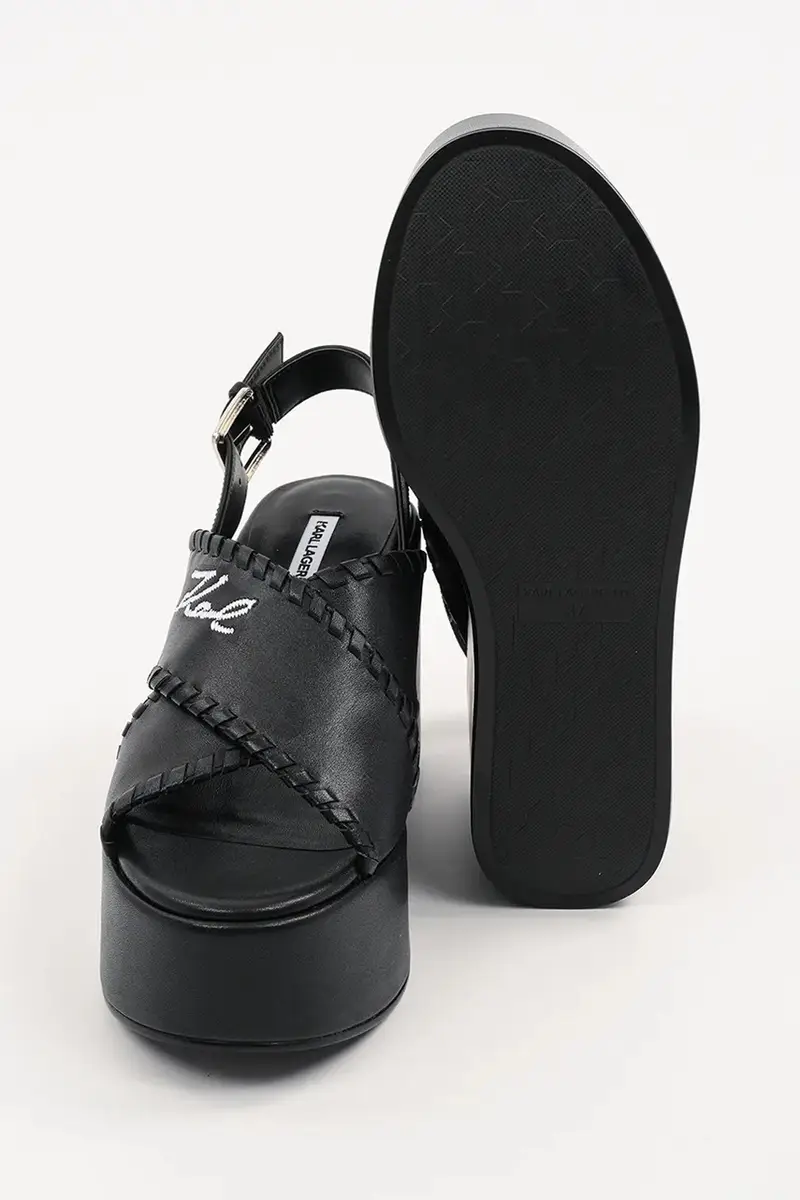 sandali in pelle WENDY colore nero KL33372 miniatura 5