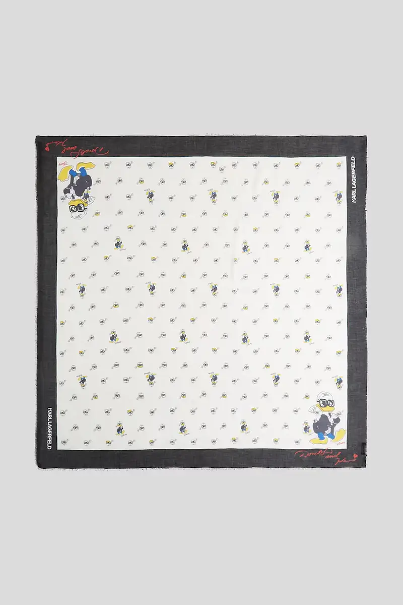 scialle con aggiunta di cashemire KL X DISNEY donna colore bianco A3W33132