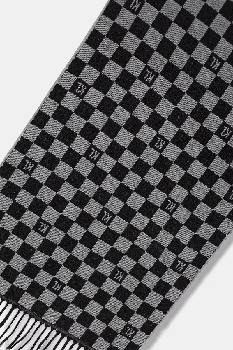 scialle con lana colore grigio 554131.805001 miniatura 2