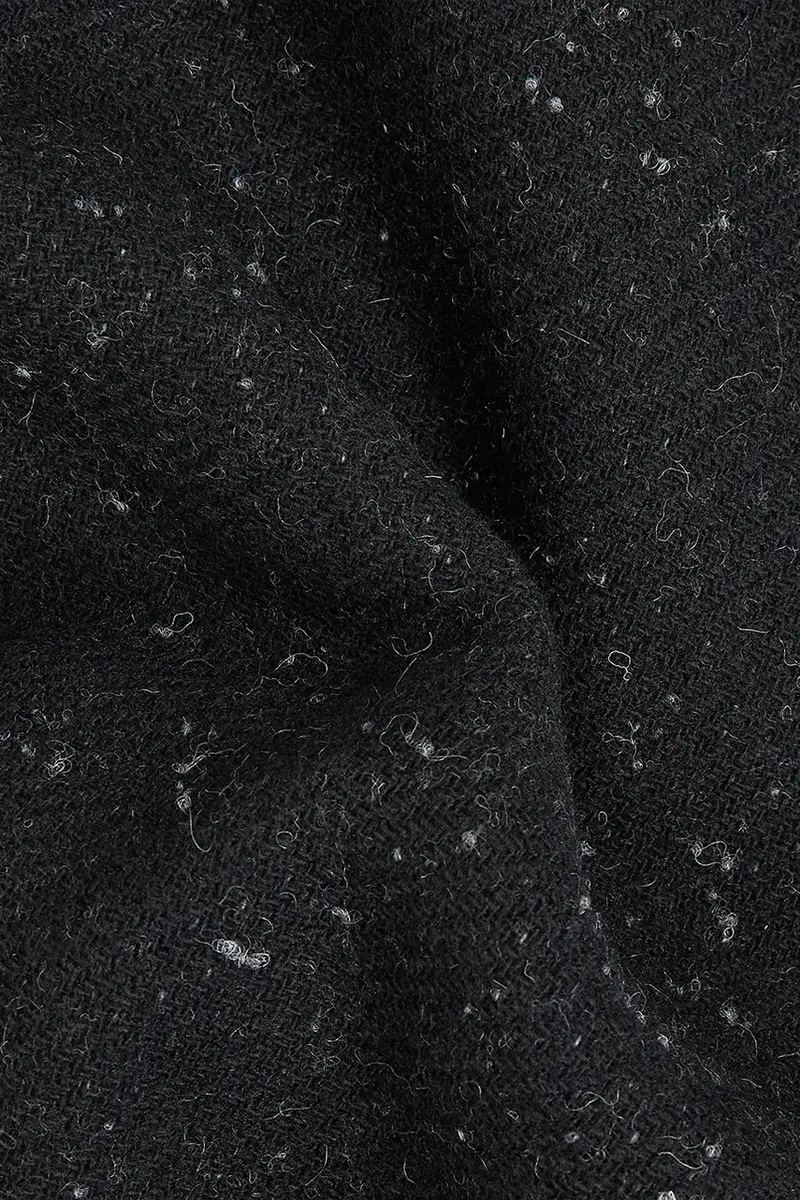 scialle con lana colore nero A4W33051 miniatura 4