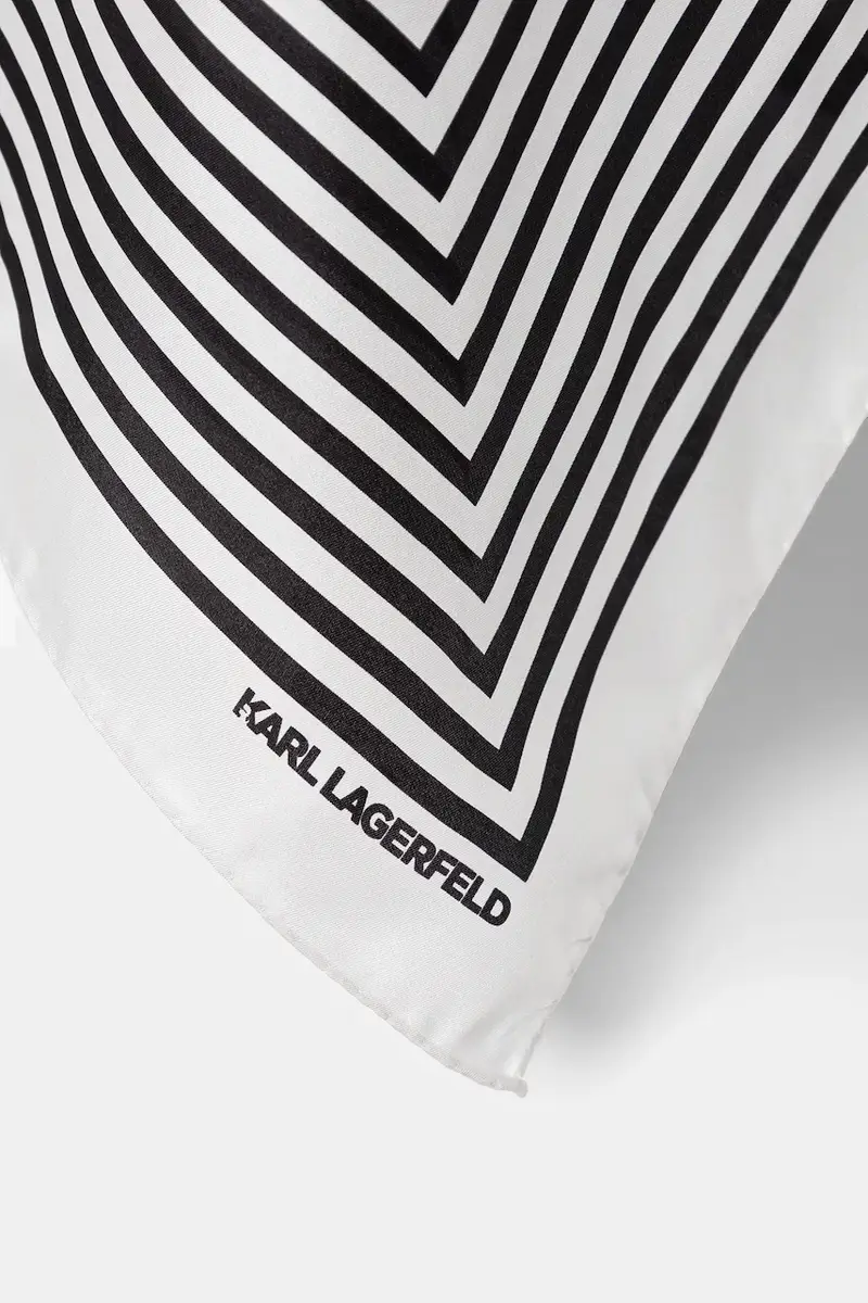 scialle in seta colore nero A1W33181 miniatura 3