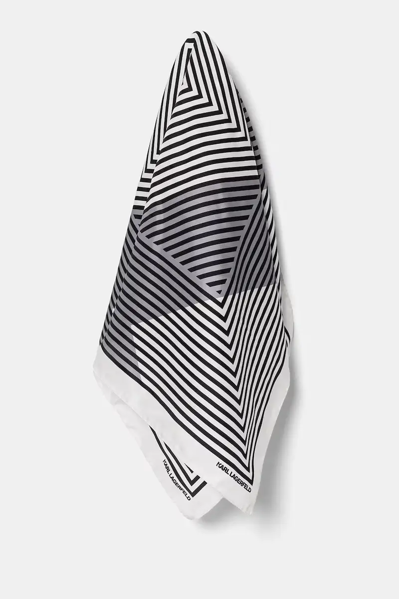 scialle in seta colore nero A1W33181