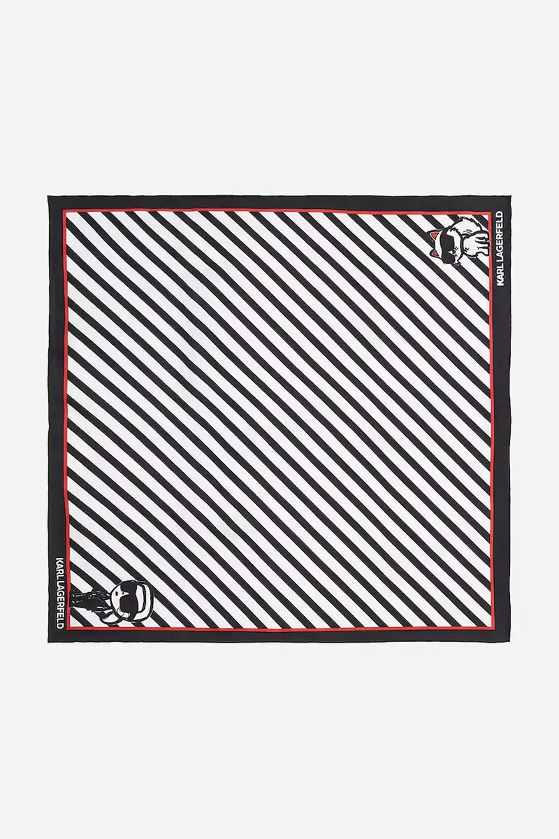 scialle in seta donna colore nero A2W33074