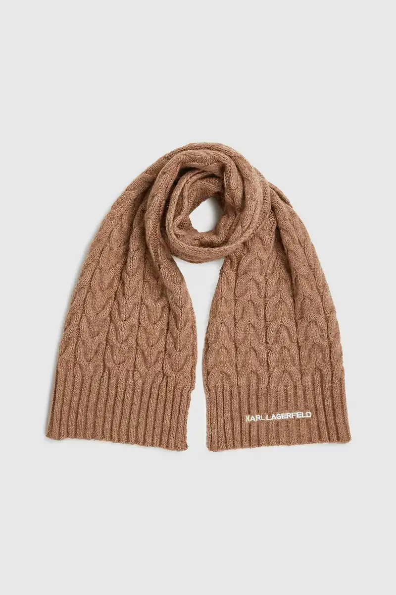 sciarpa con aggiunta di lana donna colore beige A4W33029