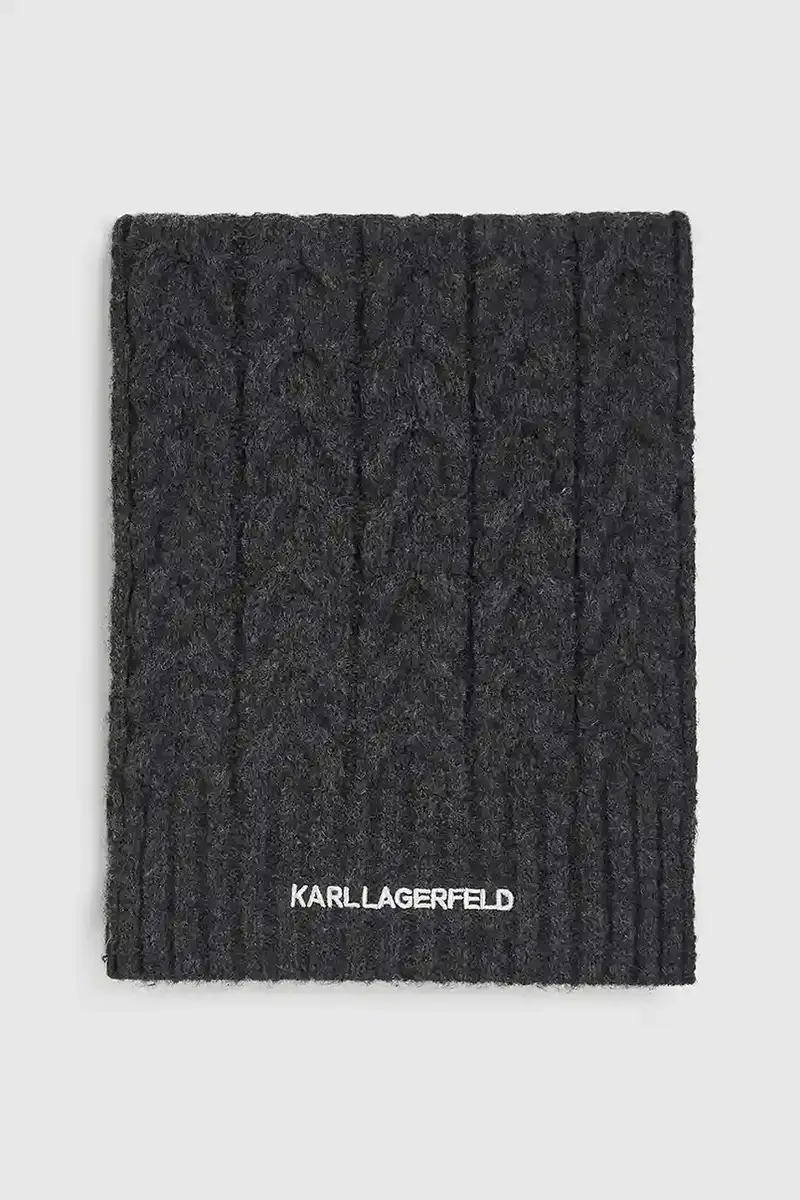 sciarpa con aggiunta di lana donna colore grigio A4W33029 miniatura 2