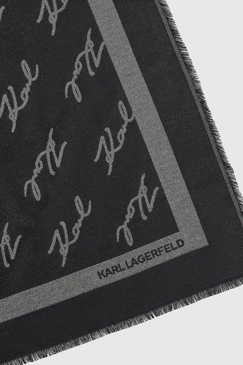 sciarpa con seta colore nero A4W33034 miniatura 4