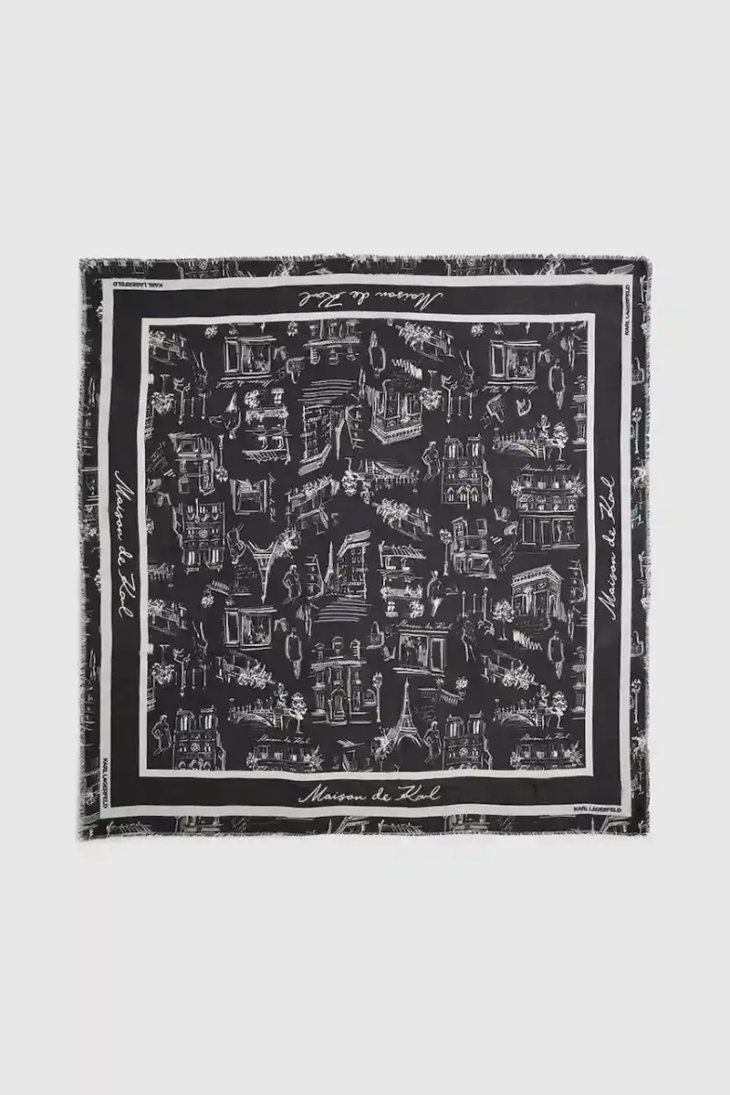 sciarpa di seta donna colore nero A4W33116