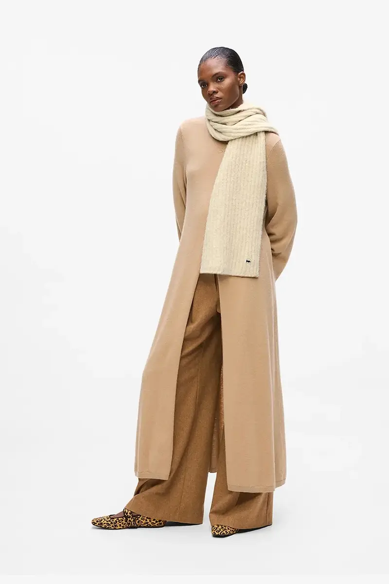 sciarpa donna colore beige A4W33119 miniatura 5