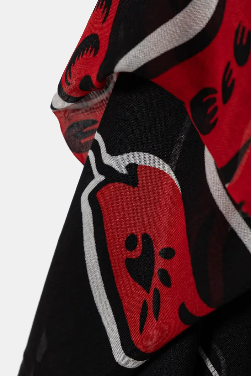 sciarpa donna colore nero A1W33154 miniatura 2