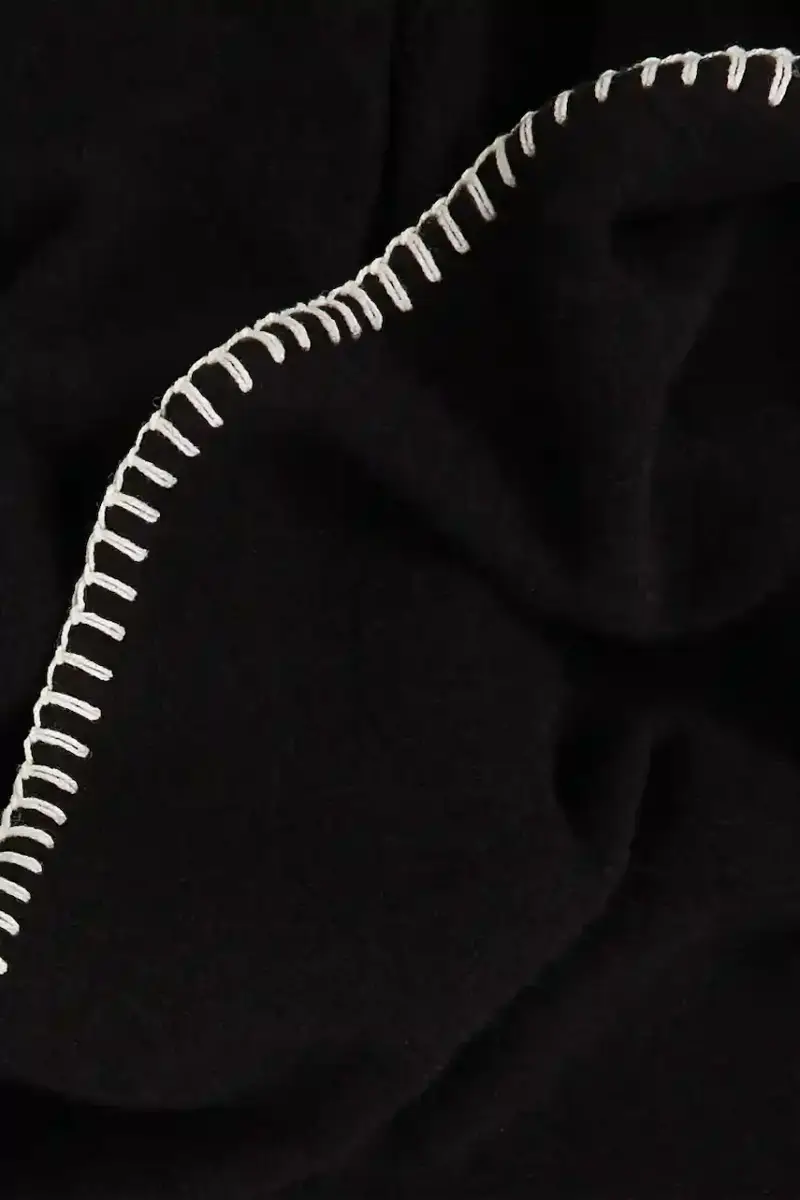 sciarpa in lana donna colore nero A4W33114 miniatura 4