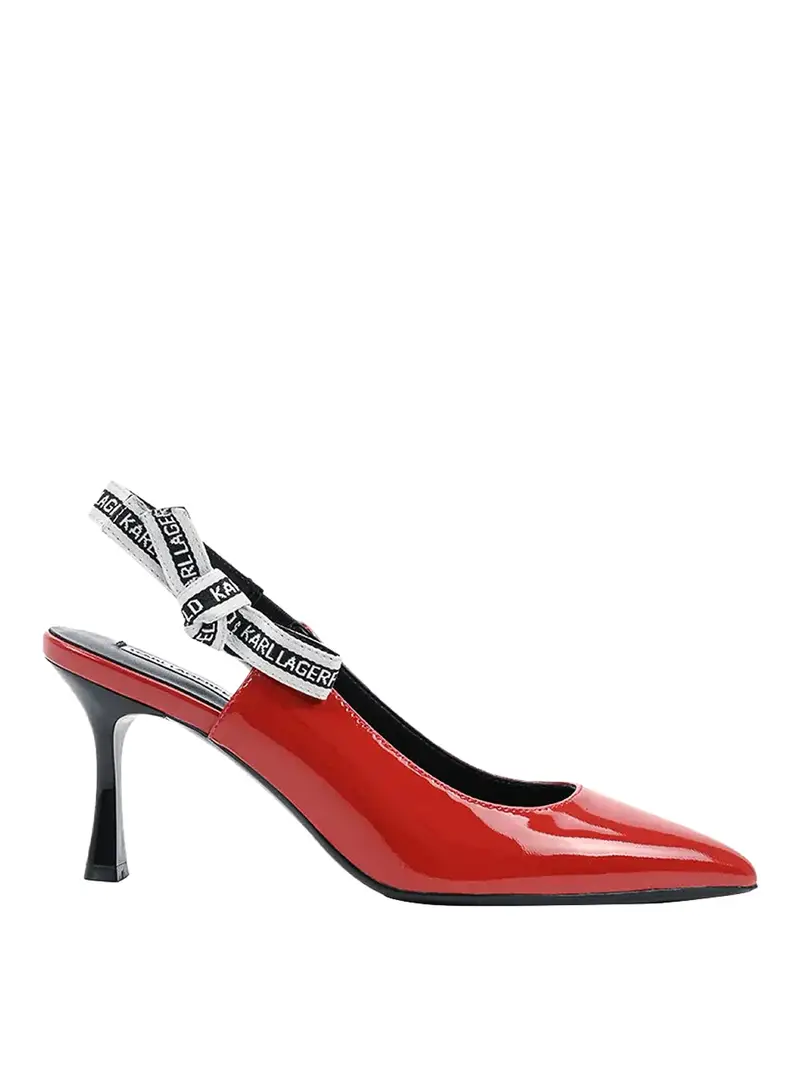 Slingback Rosso