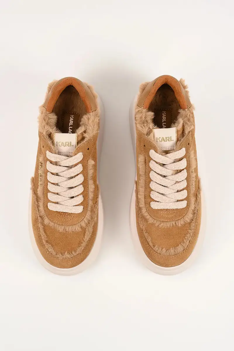 sneakers in camoscio ANAKAPRI U donna colore marrone KL63509 miniatura 4