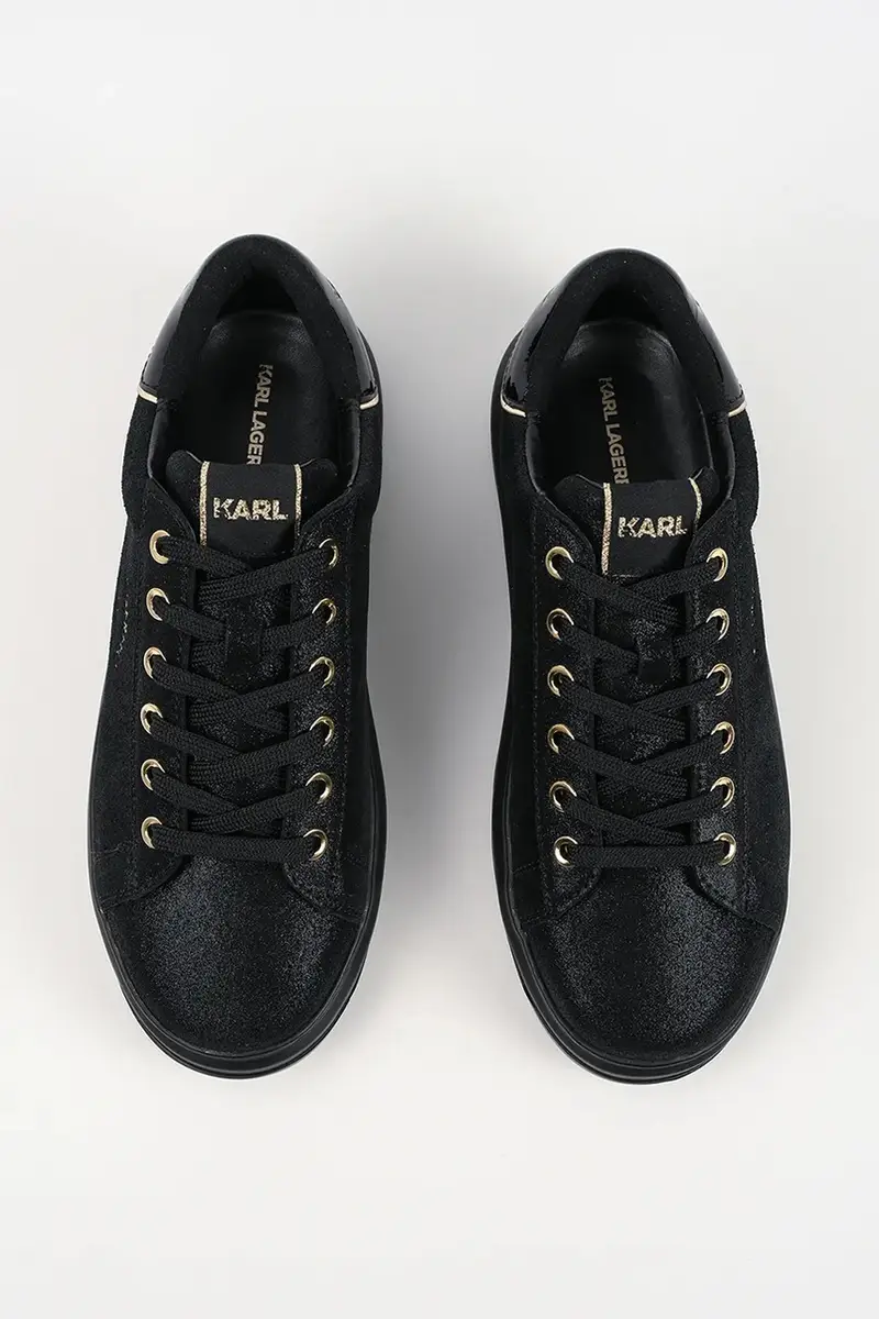 sneakers in camoscio KAPRI LUG donna colore nero KL67537 miniatura 4