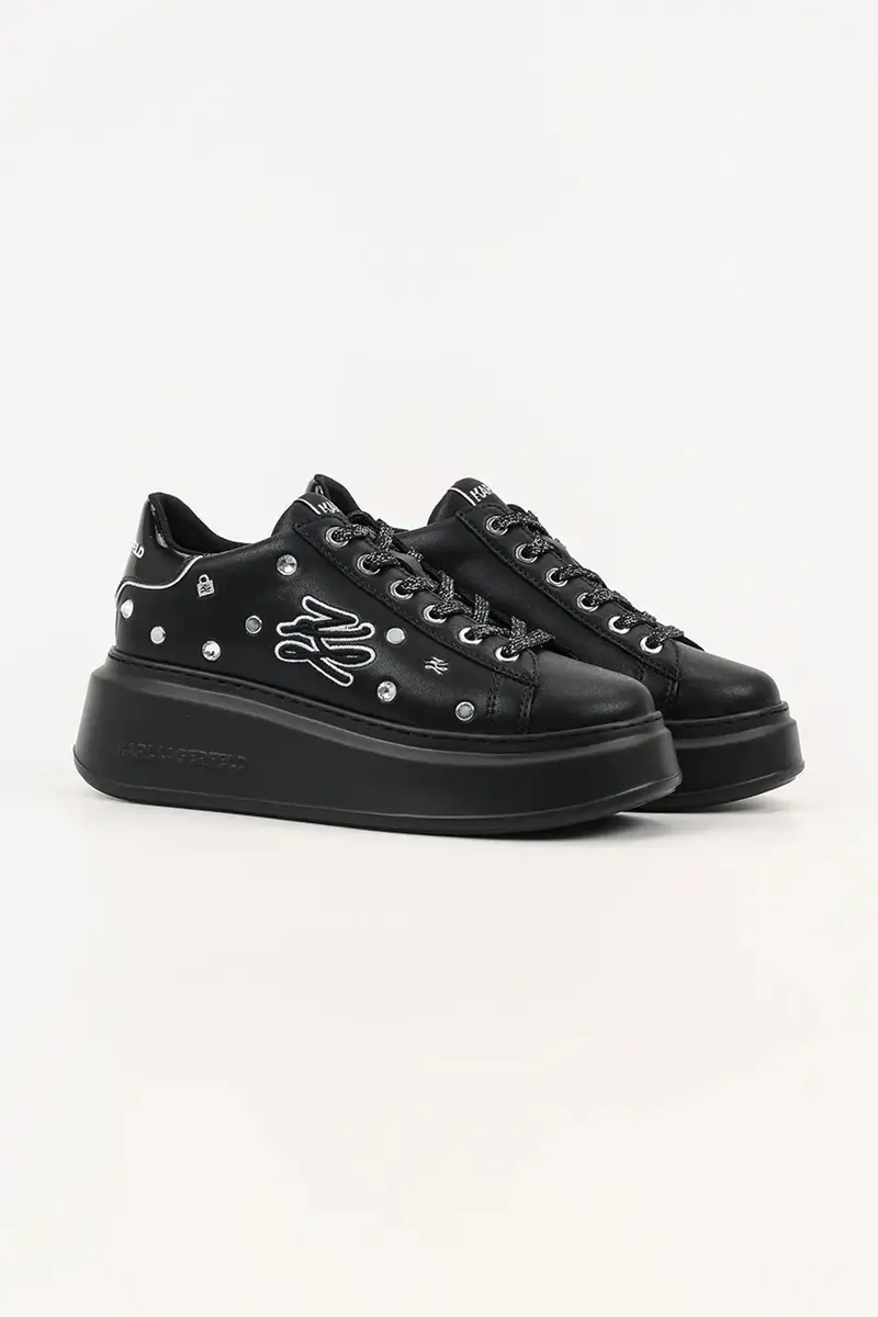 sneakers in pelle ANAKAPRI colore nero KL63528 miniatura 2