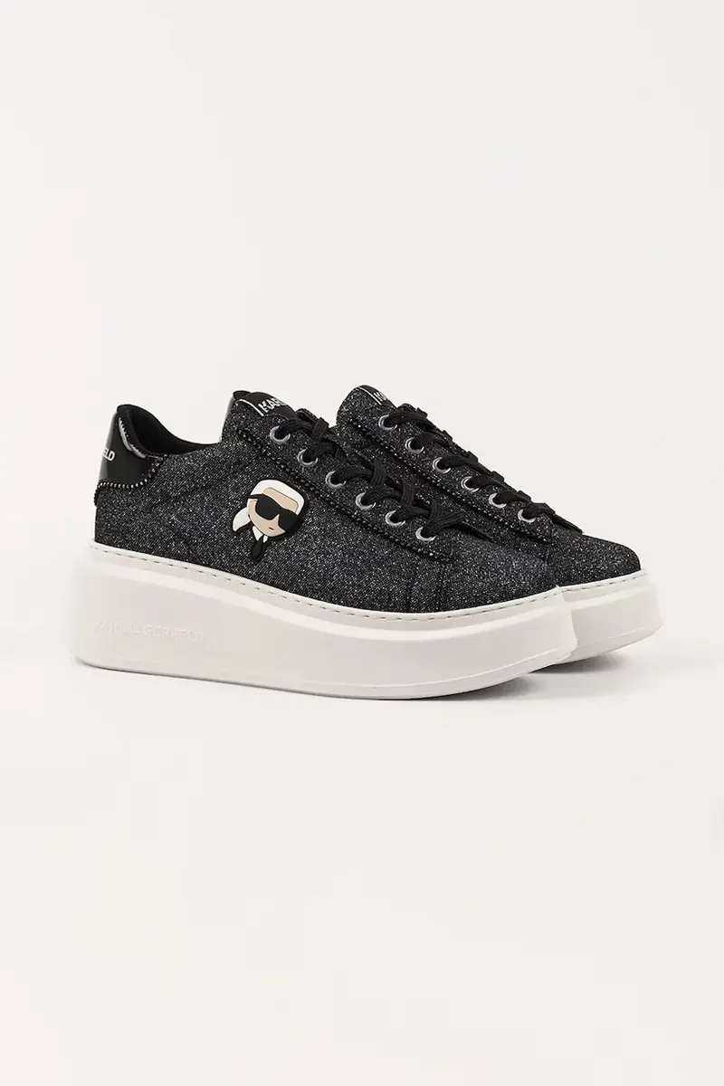sneakers in pelle ANAKAPRI donna colore nero KL63531N miniatura 2