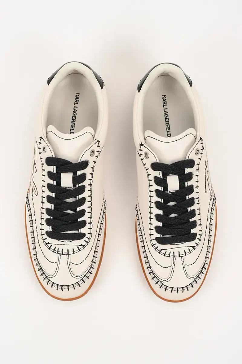 sneakers in pelle KANDIDATE donna colore beige KL63810A miniatura 4