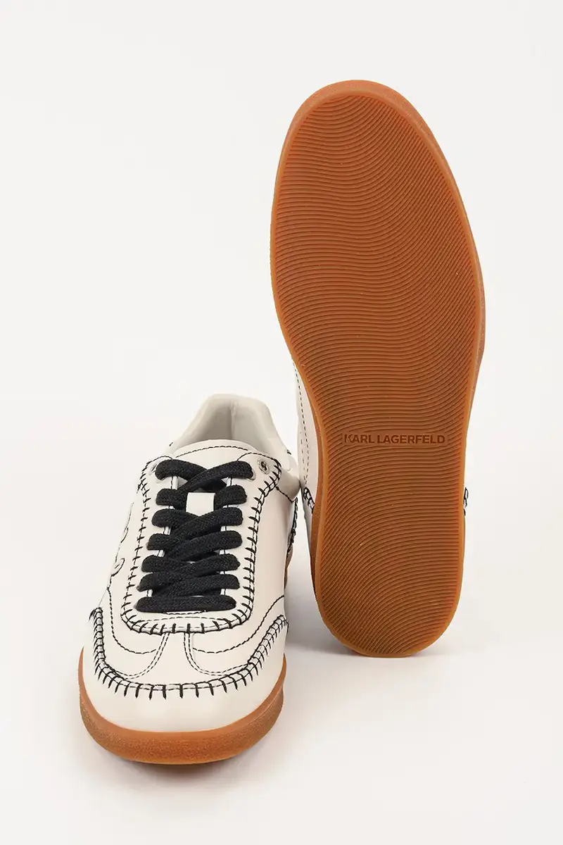 sneakers in pelle KANDIDATE donna colore beige KL63810A miniatura 5