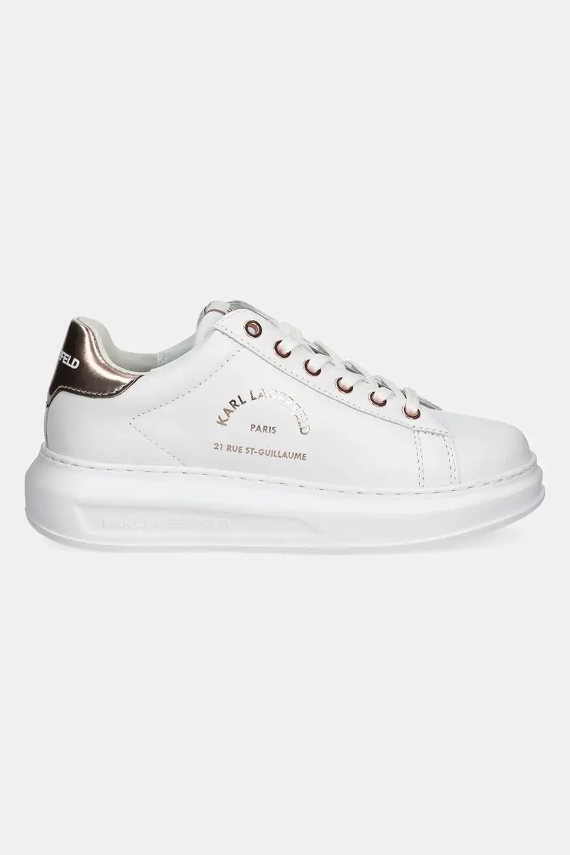 sneakers in pelle KAPRI colore bianco KL62538K miniatura 2