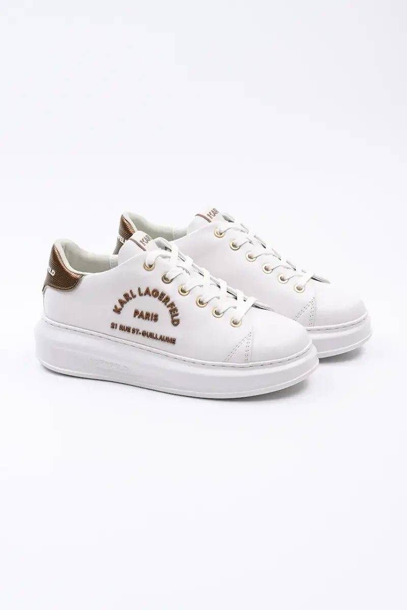 sneakers in pelle KAPRI colore bianco KL62539M miniatura 2
