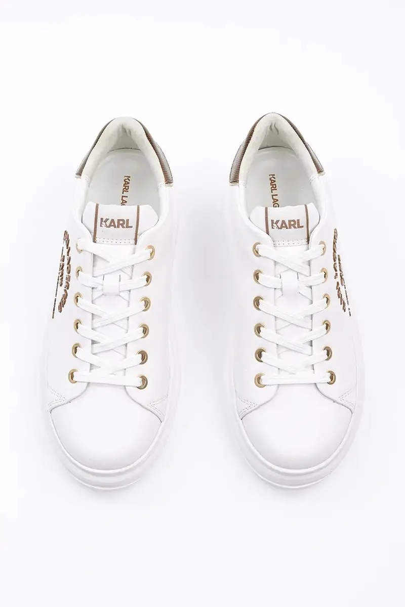sneakers in pelle KAPRI colore bianco KL62539M miniatura 3