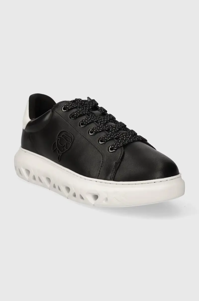 sneakers in pelle KAPRI KITE colore nero KL54530 miniatura 2