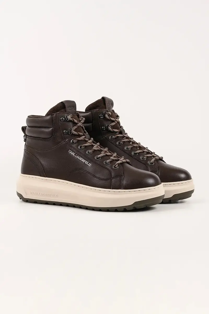 sneakers in pelle KAPRI LUG uomo colore marrone KL57555 miniatura 2