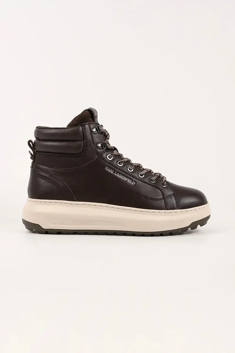 sneakers in pelle KAPRI LUG uomo colore marrone KL57555