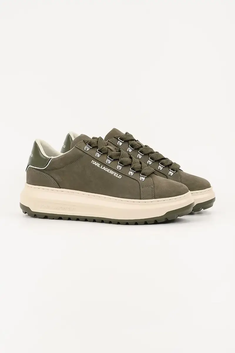 sneakers in pelle KAPRI LUG uomo colore verde KL57545 miniatura 2