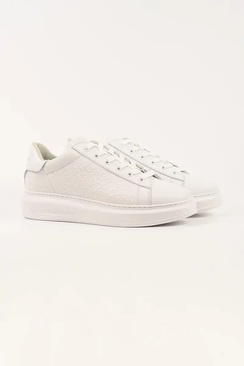sneakers in pelle KAPRI uomo colore bianco KL52543A miniatura 2