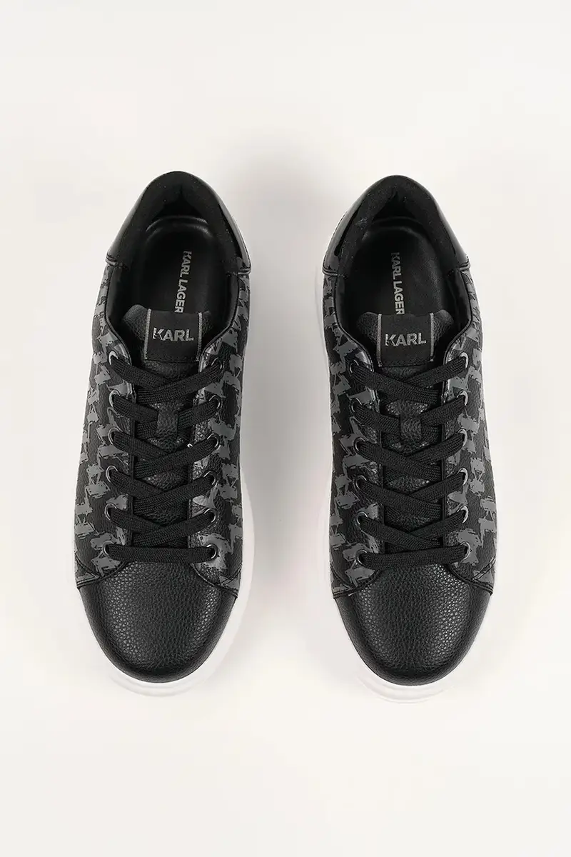 sneakers in pelle KAPRI uomo colore grigio KL52544A Nero miniatura 4