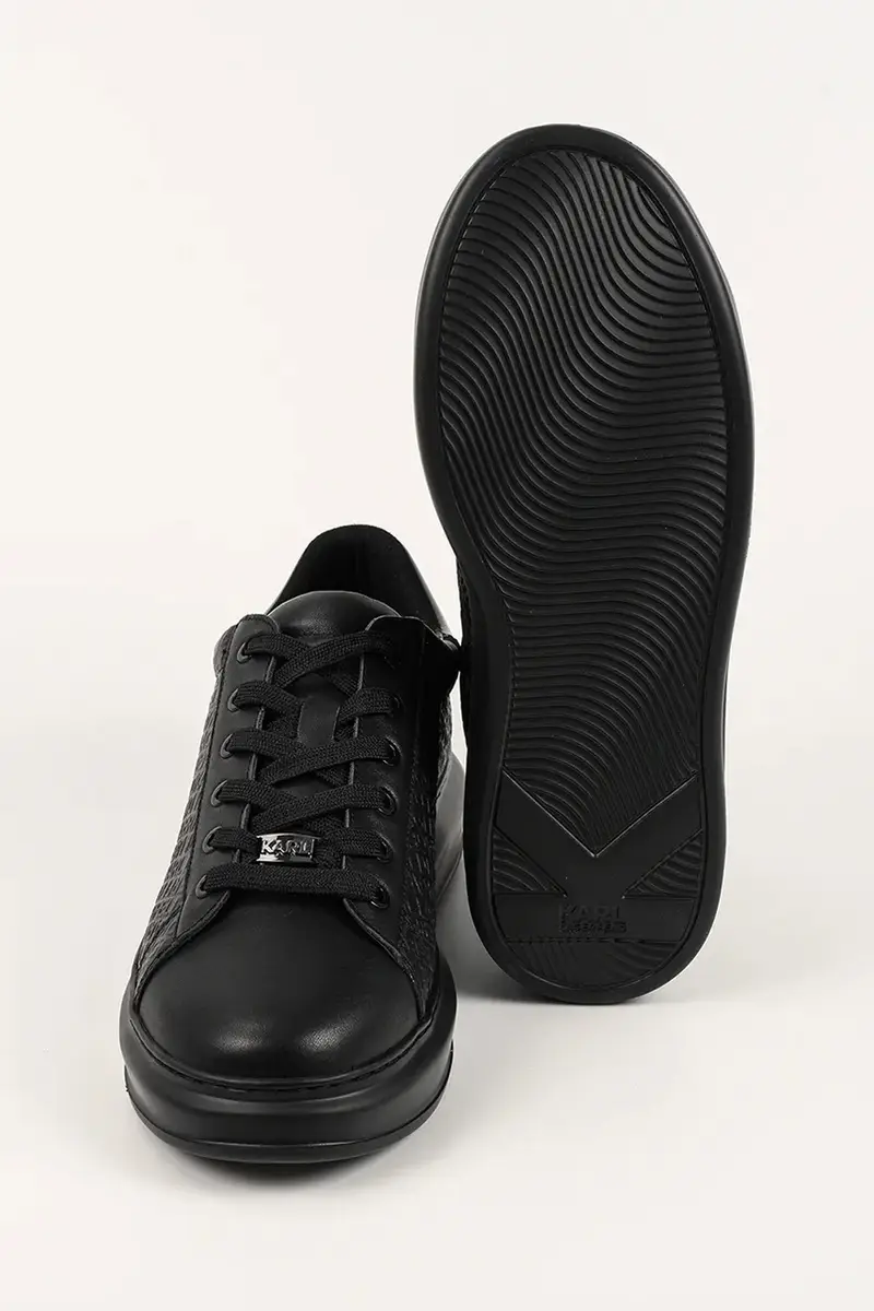 sneakers in pelle KAPRI uomo colore nero KL52543A miniatura 5