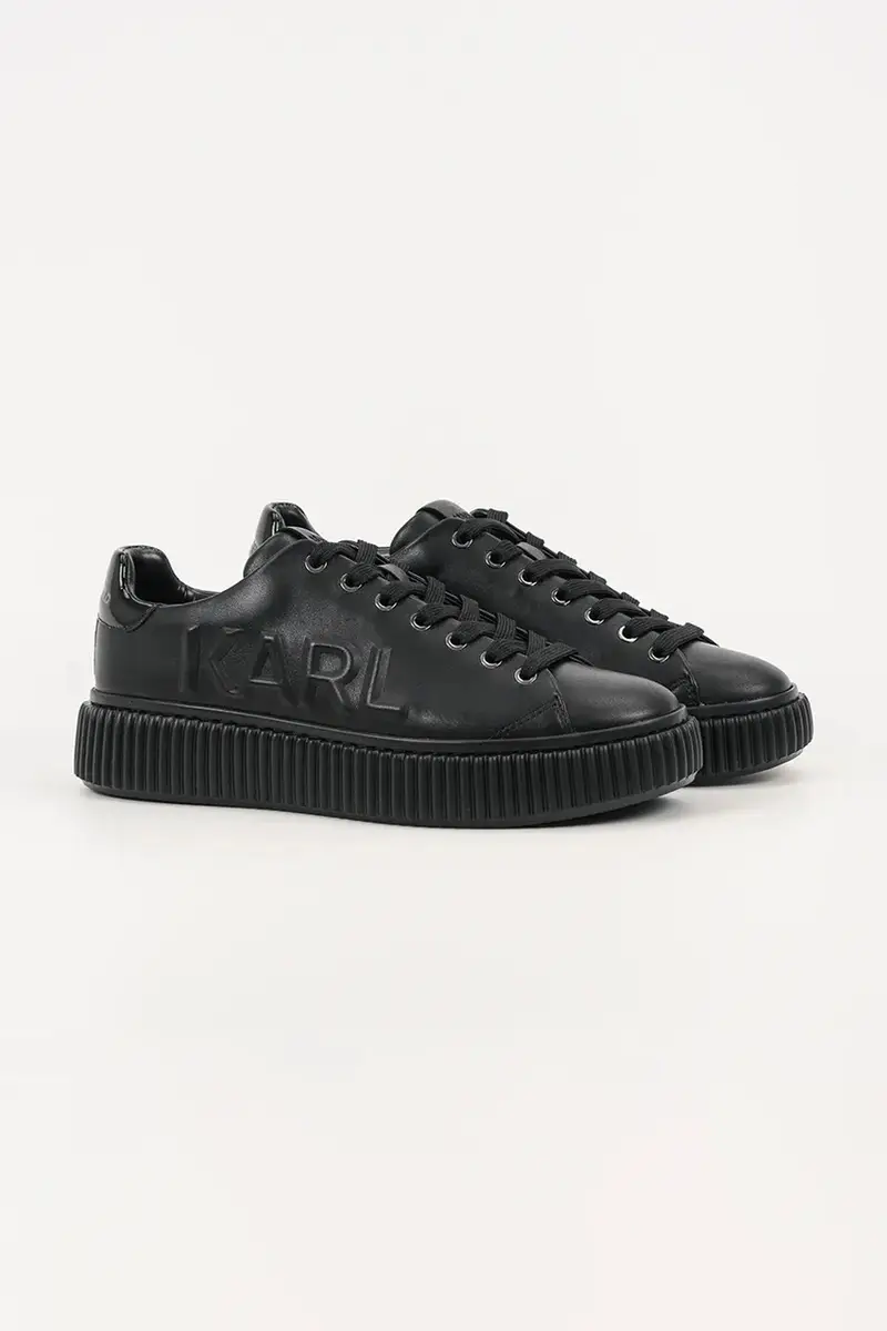sneakers in pelle KAPRIKA colore nero KL24225 miniatura 2