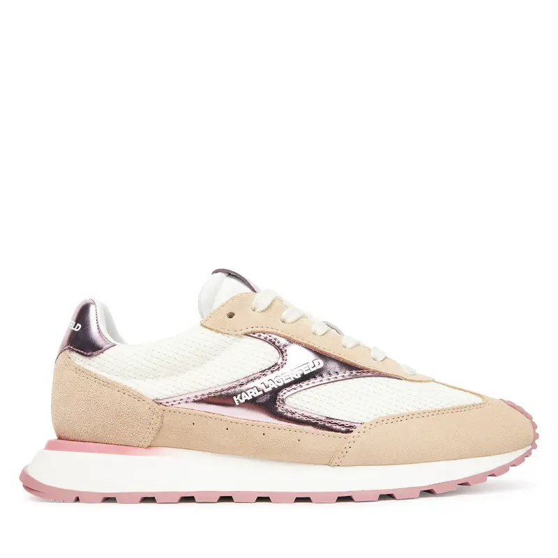 Sneakers KARL LAGERFELD Kairo Lo Lace Mix II KL61124E 4TP Beige