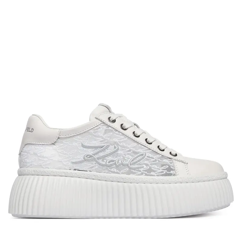 Sneakers KARL LAGERFELD Kreeper Lo KL42326 Bianco