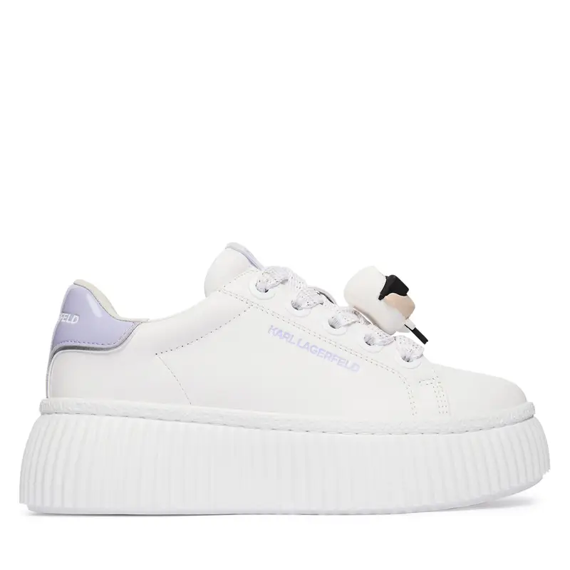 Sneakers KARL LAGERFELD Kreeper Lo KL42336T Écru Écru