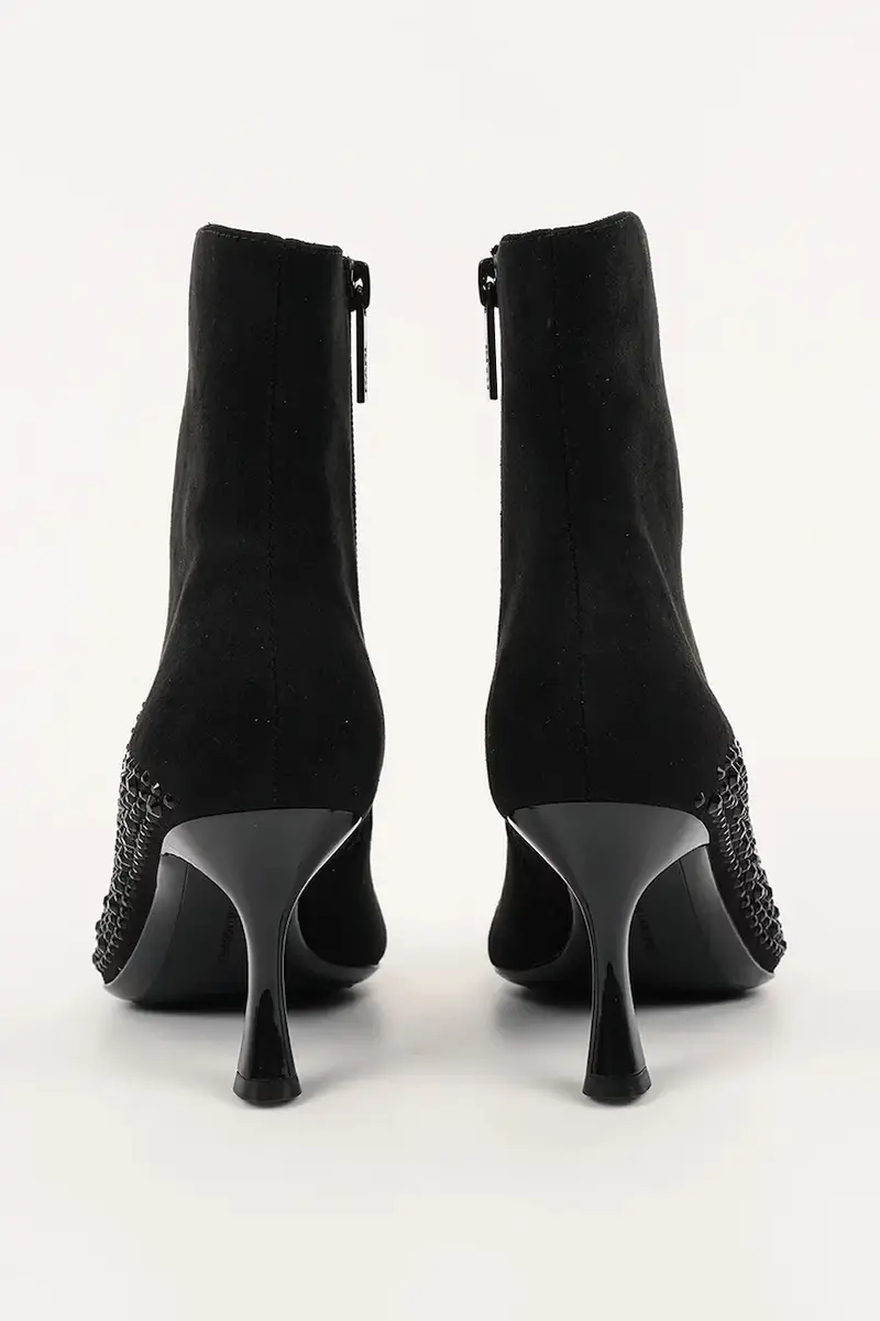 stivaletti alla caviglia in camoscio SIENNA donna colore nero KL32743A miniatura 3