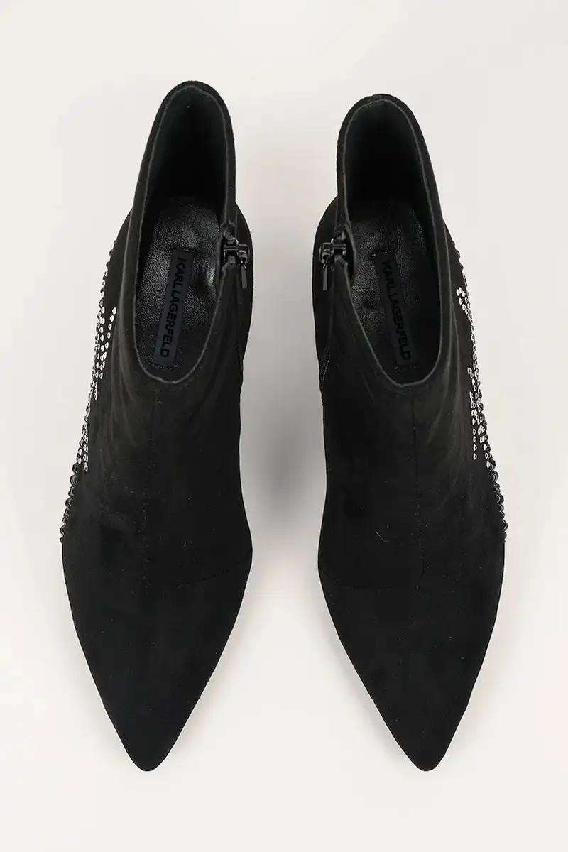 stivaletti alla caviglia in camoscio SIENNA donna colore nero KL32743A miniatura 4