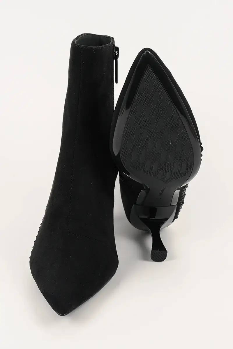 stivaletti alla caviglia in camoscio SIENNA donna colore nero KL32743A miniatura 5