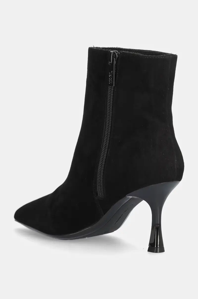 stivaletti alla caviglia in camoscio SIENNA donna colore nero KL32744 miniatura 3