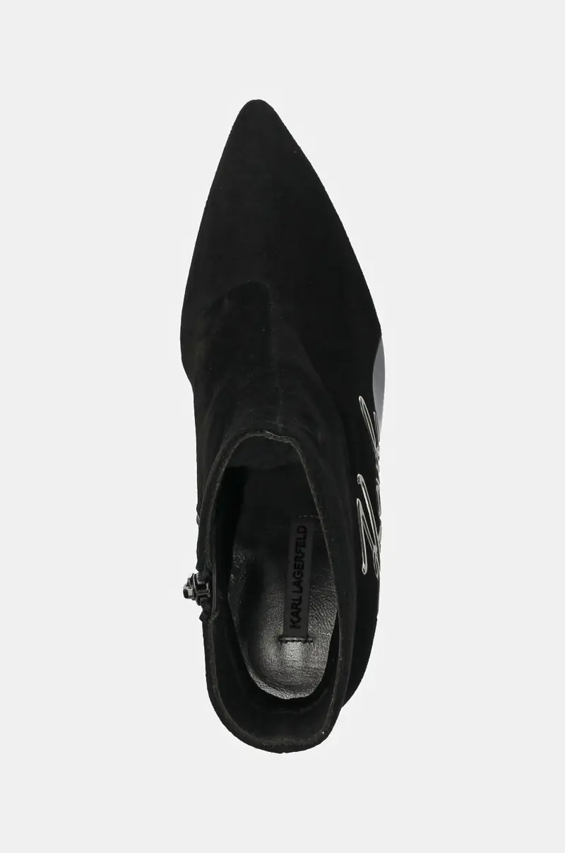 stivaletti alla caviglia in camoscio SIENNA donna colore nero KL32744 miniatura 4