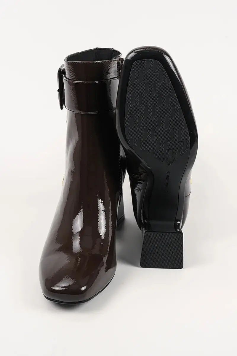 stivaletti alla caviglia in pelle BEATA donna colore marrone KL31455A miniatura 5