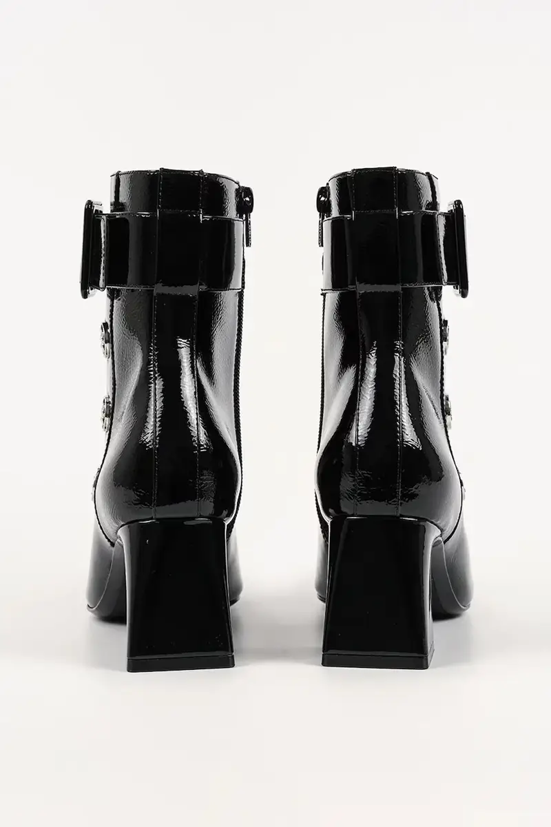 stivaletti alla caviglia in pelle BEATA donna colore nero KL31455A miniatura 3