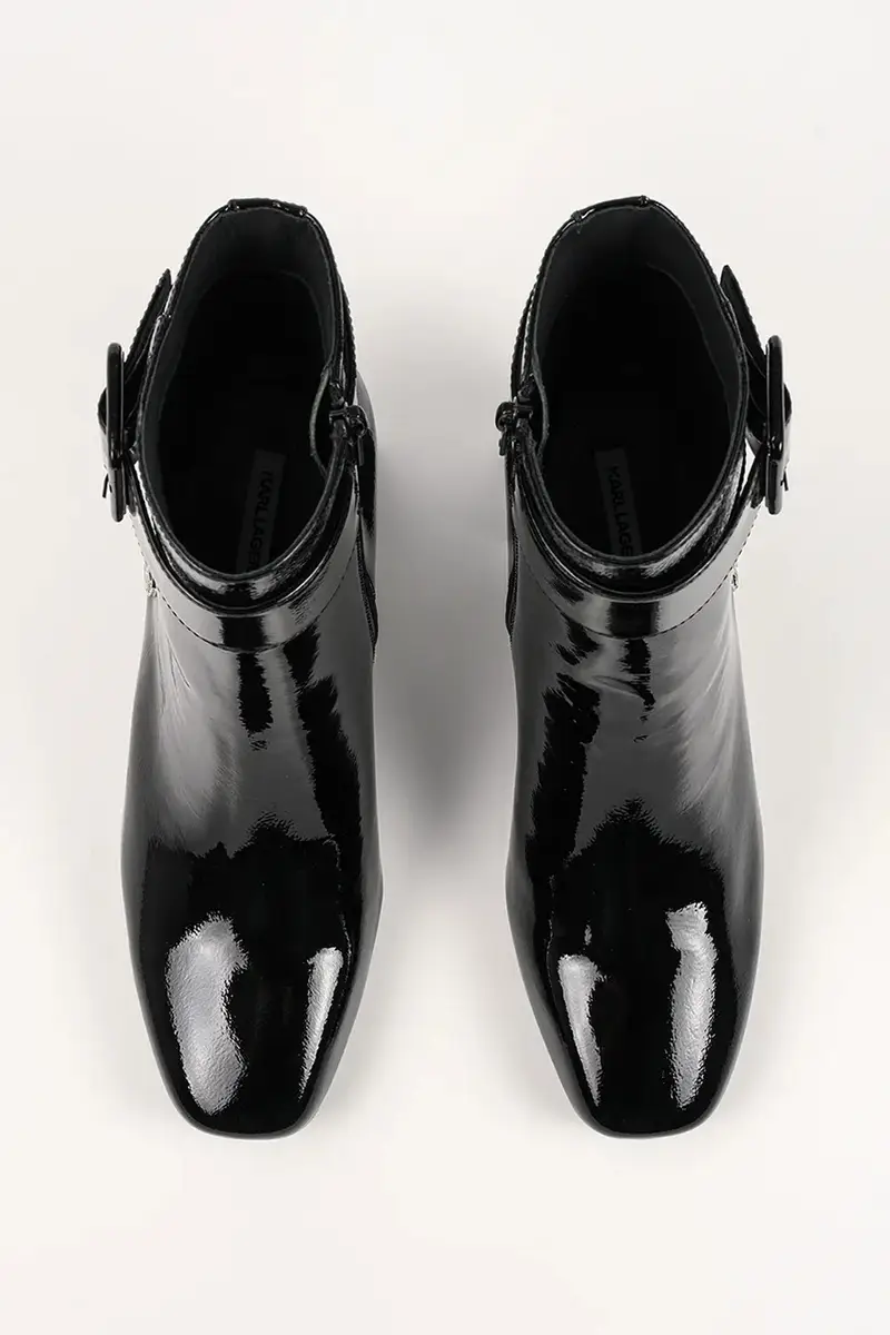 stivaletti alla caviglia in pelle BEATA donna colore nero KL31455A miniatura 4