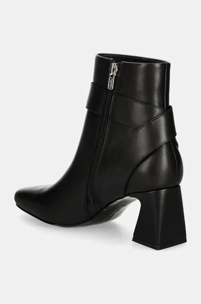 stivaletti alla caviglia in pelle BEATA Nero miniatura 3