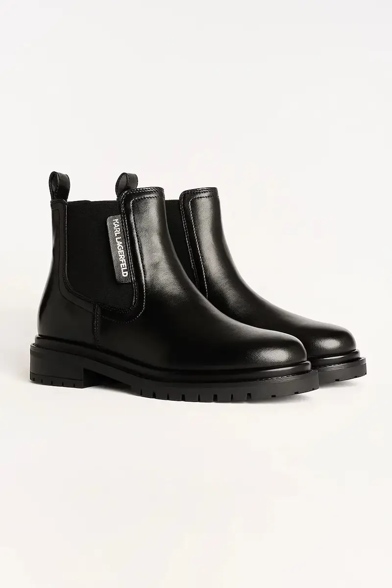 stivaletti alla caviglia in pelle BINKY donna colore nero KL47545 miniatura 2