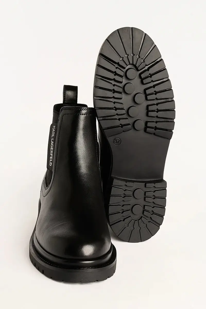 stivaletti alla caviglia in pelle BINKY donna colore nero KL47545 miniatura 5