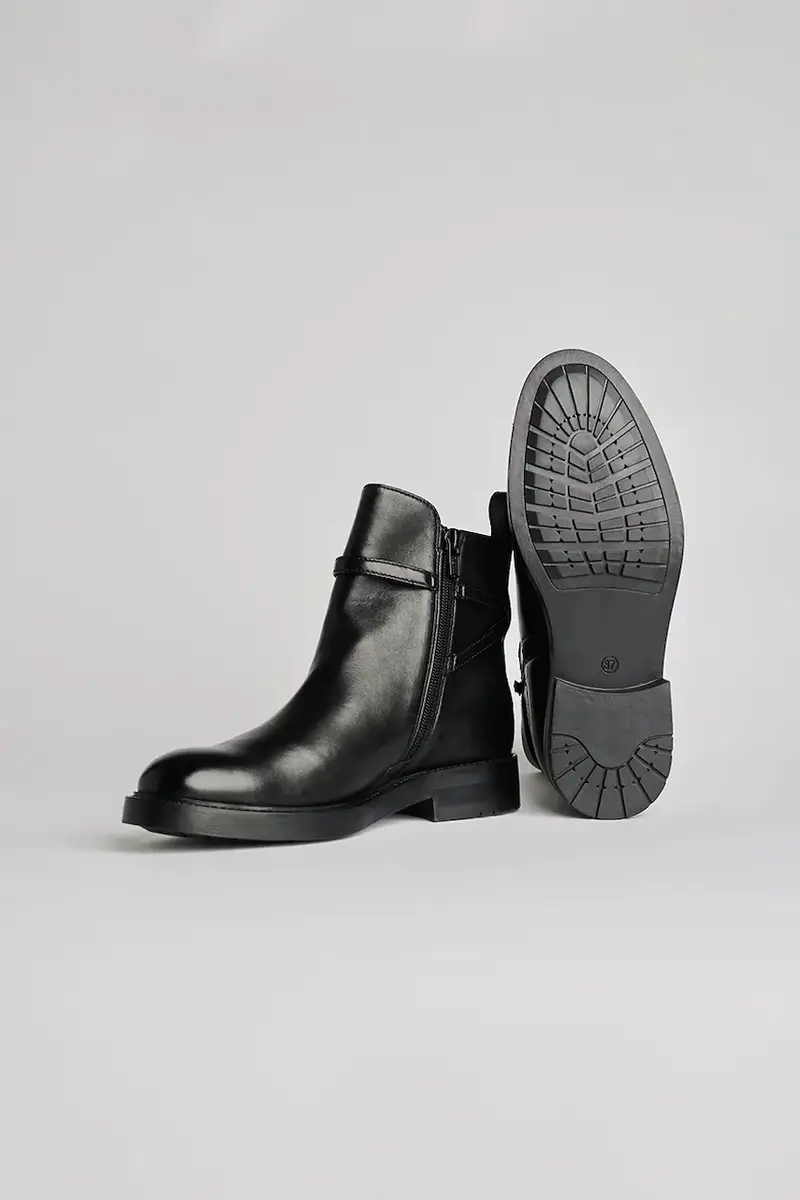 stivaletti alla caviglia in pelle BLAKE donna colore nero KL41444 miniatura 5