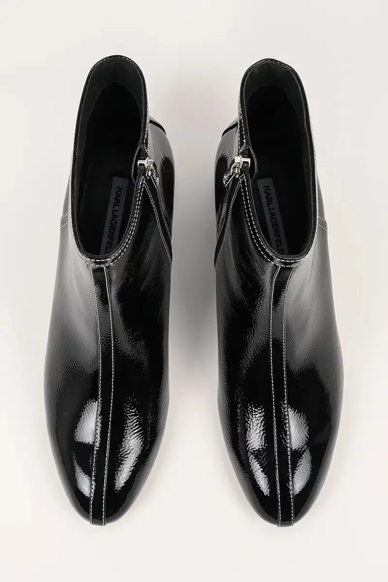 stivaletti alla caviglia in pelle BONNIE donna colore nero KL30351 miniatura 4